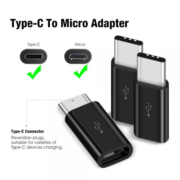 Picture of High Quality OTG Adapter Type C Male To Micro Usb Female Adapter